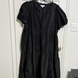 Kika Vargas Black Mini Dress